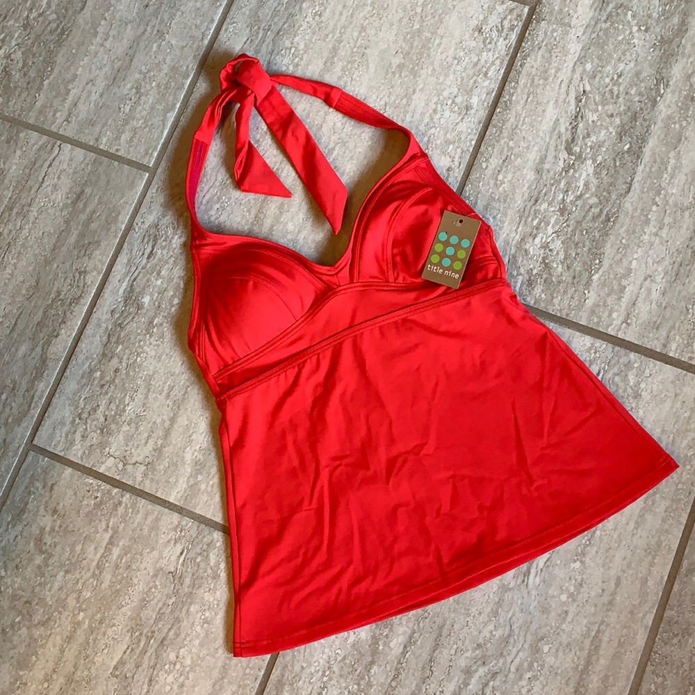NEW Title Nine red tankini top NWT